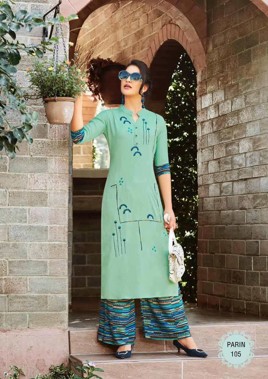 Rangjyot Parin Vol-1 Rayon Palazzo Kurti Sets Rangjyot Parin Vol-1 Rayon Palazzo Kurti Sets